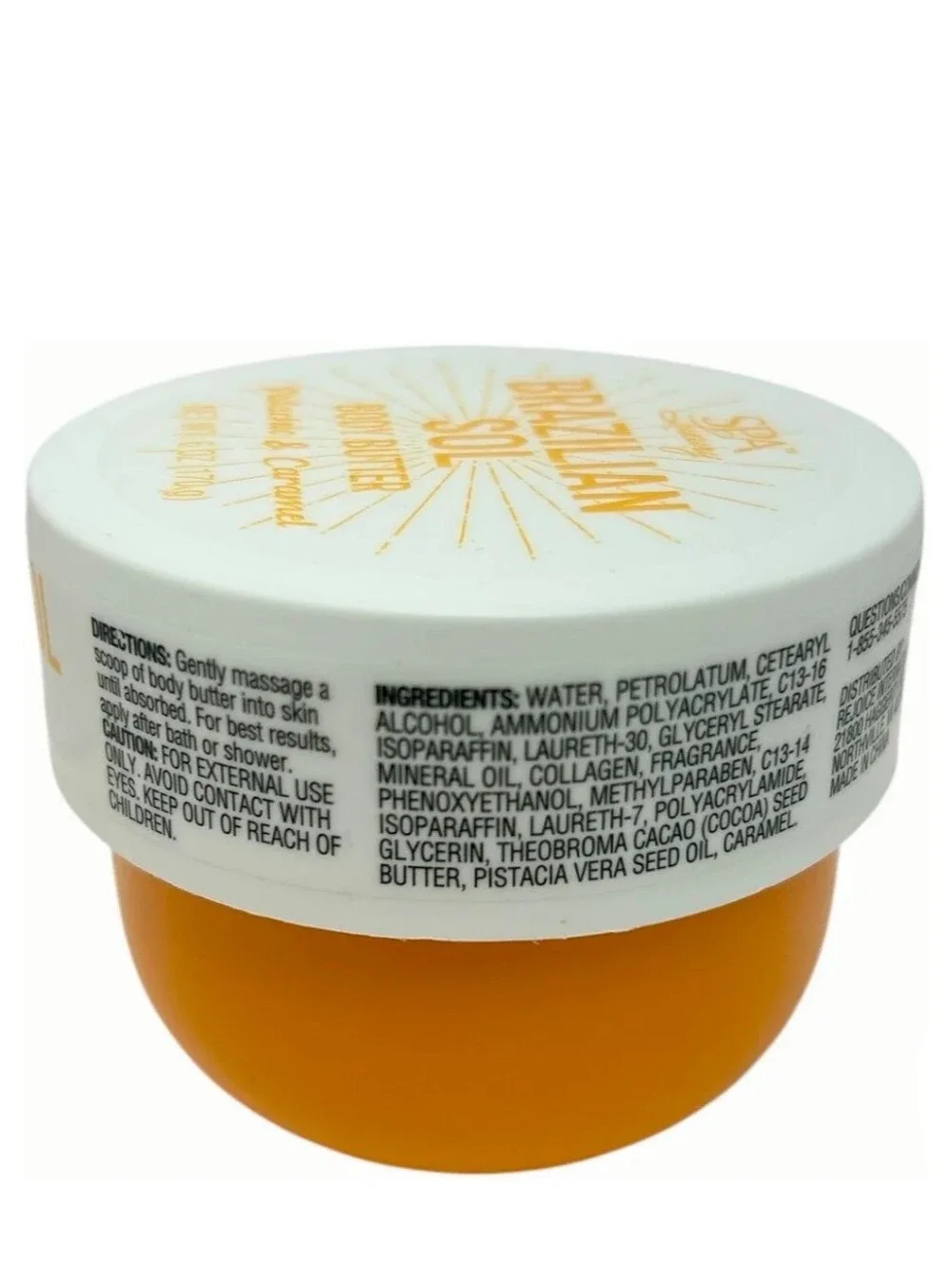 BRAZILIAN SOL BODY BUTTER, PISTACHIO & CARAMEL, 6 oz (170g) BRAND NEW